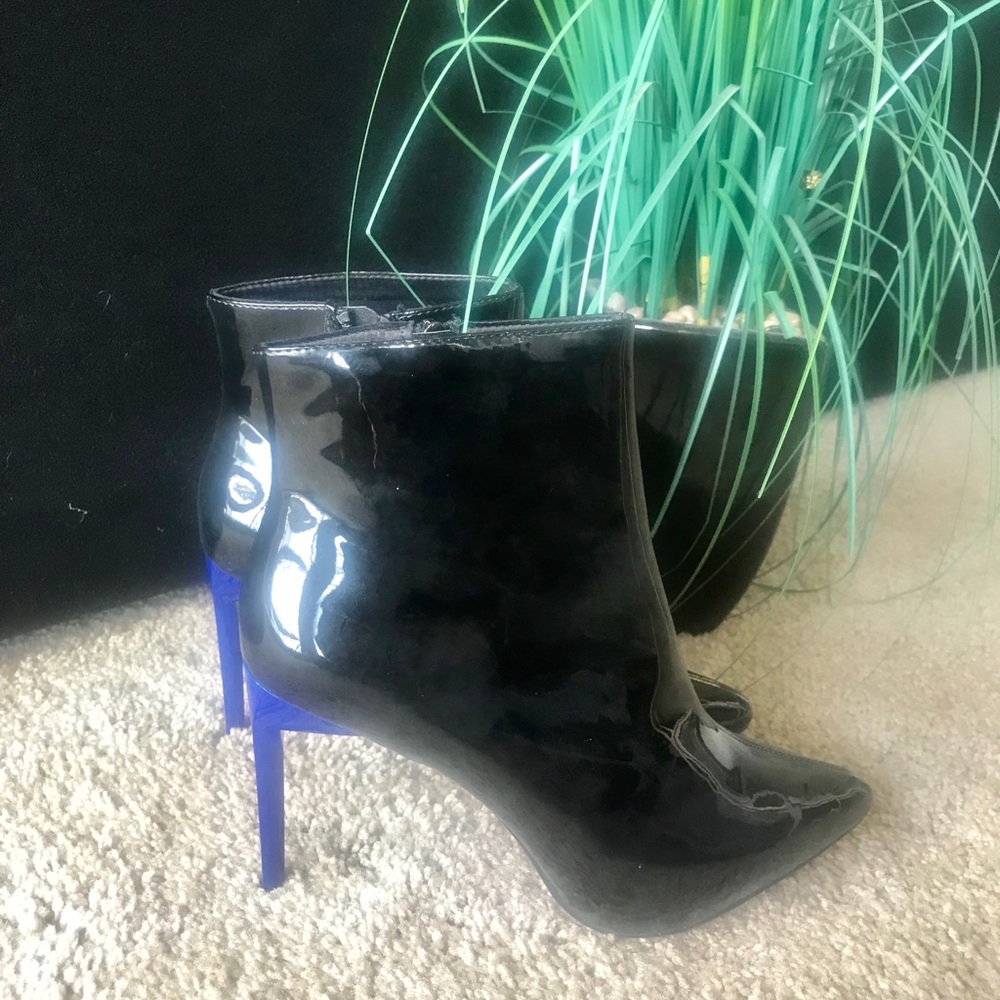 Patent Leather Booties